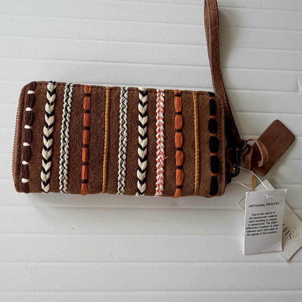 Handcrafted Multicolor Wristlet Clutch